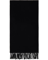 schwarzer Strick Schal von MAISON KITSUNÉ
