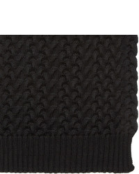 schwarzer Strick Schal von Dolce & Gabbana