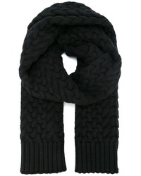 schwarzer Strick Schal von Dolce & Gabbana