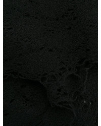 schwarzer Strick Schal von Faliero Sarti