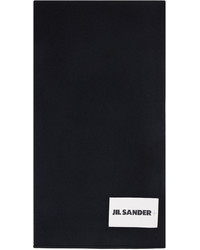 schwarzer Strick Schal von Jil Sander