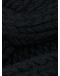 schwarzer Strick Schal von Balmain