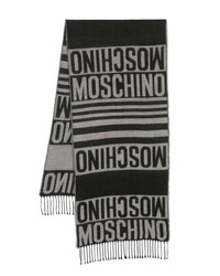 schwarzer Strick Schal von Moschino