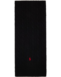 schwarzer Strick Schal von Polo Ralph Lauren