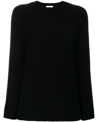 schwarzer Strick Wollpullover von Allude