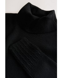 schwarzer Strick Wollpullover von NEXT