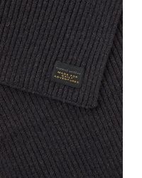 schwarzer Strick Wollschal von camel active
