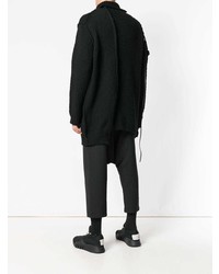 schwarzer Strickpullover von Yohji Yamamoto