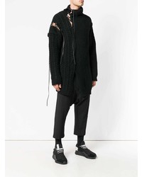 schwarzer Strickpullover von Yohji Yamamoto