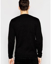 schwarzer Strickpullover von Asos