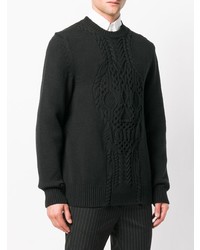 schwarzer Strickpullover von Alexander McQueen