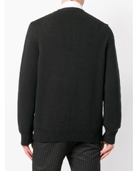 schwarzer Strickpullover von Alexander McQueen