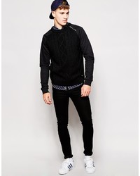 schwarzer Strickpullover von Firetrap