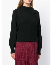 schwarzer Strickpullover von Philosophy di Lorenzo Serafini