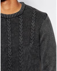 schwarzer Strickpullover von Asos