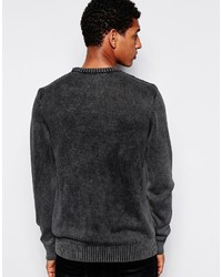 schwarzer Strickpullover von Asos