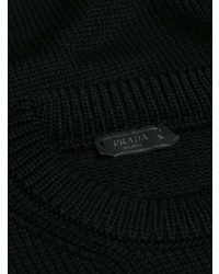 schwarzer Strickpullover von Prada