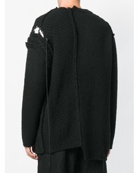 schwarzer Strickpullover von Yohji Yamamoto