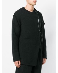 schwarzer Strickpullover von Yohji Yamamoto