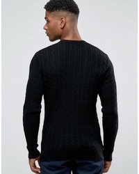 schwarzer Strickpullover von Jack Wills