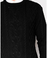 schwarzer Strickpullover von Soulland