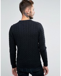 schwarzer Strickpullover von Farah