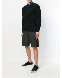 schwarzer Strickpullover von Kenzo