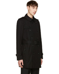 schwarzer Trenchcoat von Burberry