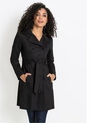 schwarzer Trenchcoat von bonprix