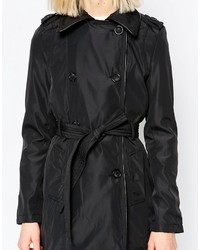 schwarzer Trenchcoat