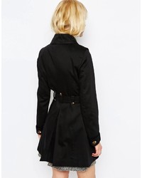 schwarzer Trenchcoat von Asos