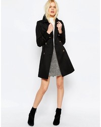 schwarzer Trenchcoat von Asos