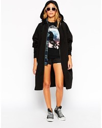 schwarzer Trenchcoat von Asos