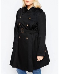 schwarzer Trenchcoat von Asos