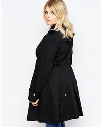 schwarzer Trenchcoat von Asos