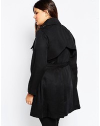 schwarzer Trenchcoat von Asos