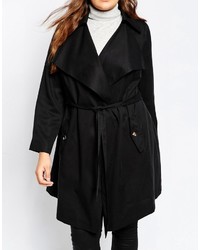 schwarzer Trenchcoat von Asos