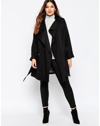 schwarzer Trenchcoat von Asos