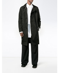 schwarzer Trenchcoat von Raf Simons