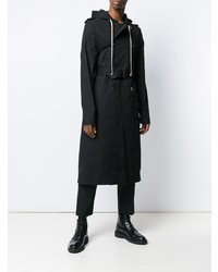 schwarzer Trenchcoat von Rick Owens