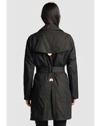 schwarzer Trenchcoat von khujo