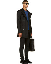 schwarzer Trenchcoat von Burberry