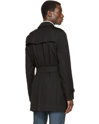 schwarzer Trenchcoat von Burberry