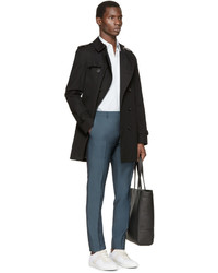 schwarzer Trenchcoat von Burberry