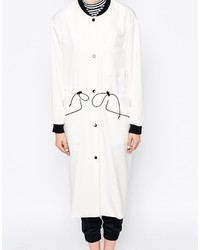 schwarzer Trenchcoat von Monki