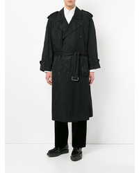 schwarzer Trenchcoat von Comme Des Garçons Vintage