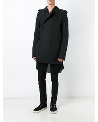 schwarzer Trenchcoat von Rick Owens