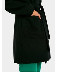 schwarzer Trenchcoat von Pieces