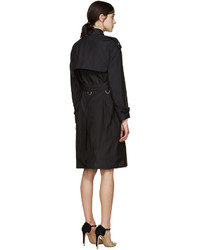 schwarzer Trenchcoat von Burberry