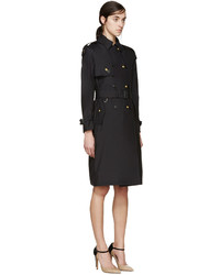 schwarzer Trenchcoat von Burberry